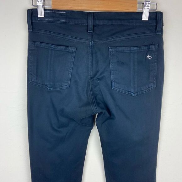 Rag & Bone ‘Legging’ Jeans - Black Plush - Picture 7 of 8